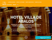 Tablet Screenshot of hotelvilladeabalos.com